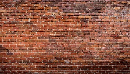 vintage exposed brown and red old brick wall brickwork textured background and long brown banner