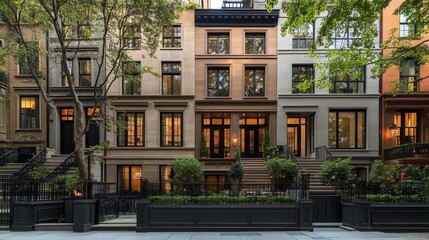 Obraz premium street in the city at night