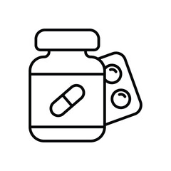 Pills Strip Vector icon