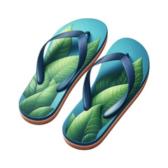 Flipflops isolated on transparent background