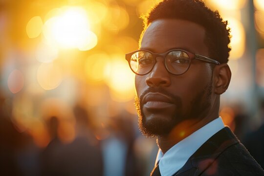 Diverse Group of Professionals, Including African American Man, Demonstrating Business Lead and Customer Generation Strategy in Action