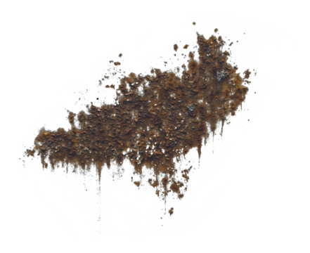 Metal rust isolated transparent background png