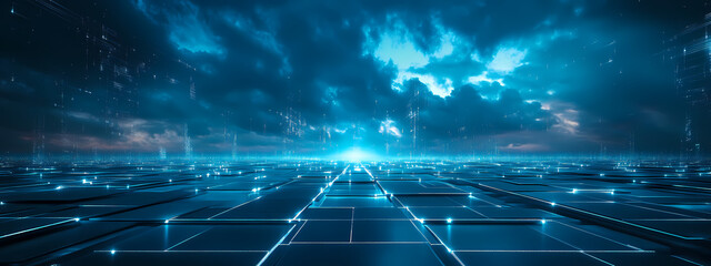 Digitale Horizontlandschaft