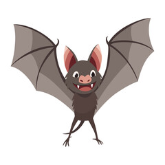 Bat. Concept cartoon bat. Vector clipart illustration isolated on white background