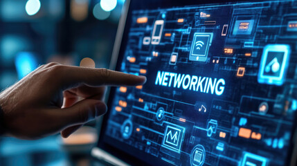 Interactive Networking Technology Digital Connectivity and Global Communication