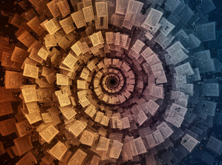 Fototapeta premium 知識の概念の本