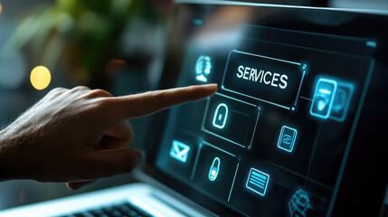 Accessing Online Services A Futuristic Digital Interface Design