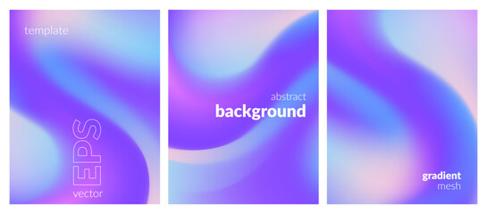 Abstract liquid background layout. Soft color blend. Blurred fluid effect. Gradient mesh. Mockup modern design template for posters, ad banners, brochures, flyers, covers, websites. EPS vector image