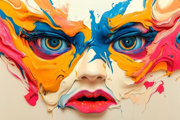 Symptoms of mental illness. Hallucination - due to neurological disorders: abstract image of health condition. Metaphorical neurological disorders awareness of a mental illusion. Brain glitch.