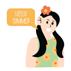 woman ,people ,summer ,hand drawn