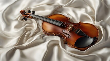 Violin on Silk: A Symphony of Elegance