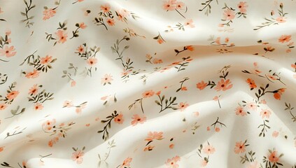 Soft, flowing fabric with a delicate floral print