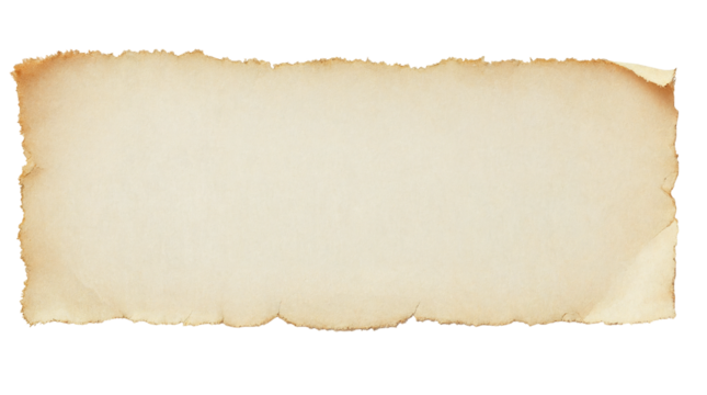 Horizontal vintage paper isolated blank aged parchment texture