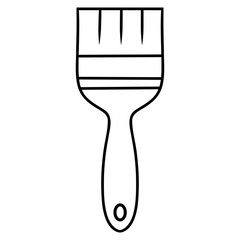 vector icon of a brush