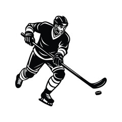 hockey player silhouette