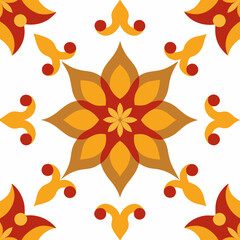 Shameless Flower Pattern Design Vector Illustration