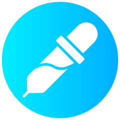 dropper vector round glyph icon