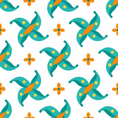 Shameless Flower Pattern Design Vector Illustration