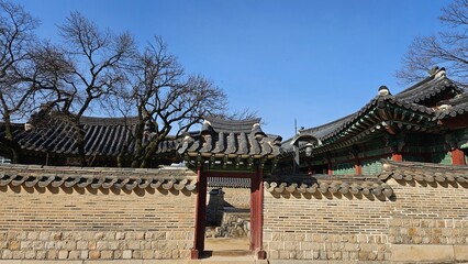 Fototapeta premium Korean palace beautiful and quiet scenery