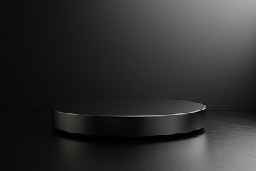 black podium background 