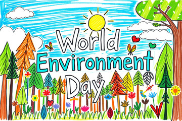 World Environment Day Background with Inspirational Text for Eco Awareness and Sustainability