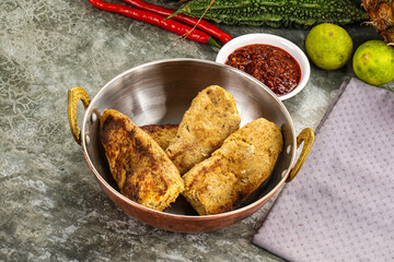 Indian chiken kebab minced meat
