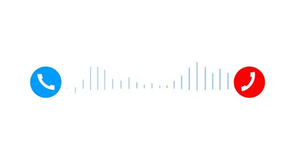 Voice Calling Icon Illustration.