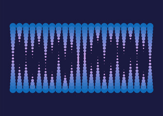 Sound waves equalizer. Frequency audio waveform, music wave or voice graph signal in HUD style. Abstract sound wave stripe lines. Volume level symbol. Vector cartoon illustration