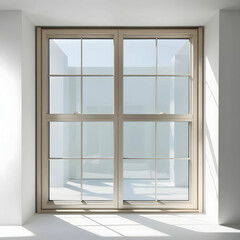 Obraz premium Modern Window with Natural Light and Clean Design