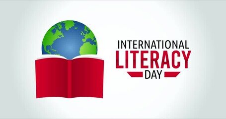 international literacy day motion video, ideal for international literacy day celebration