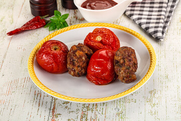 Turkish cuisine - Domatesli Kebab with tomato