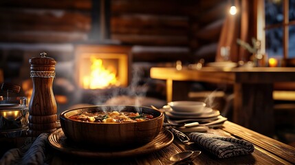 Cozy Cabin Dinner: A Warm Winter Evening