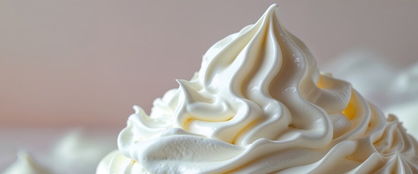 Luxurious whipped cream texture for culinary and design projects