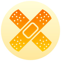 adhesive vector round gradient icon 