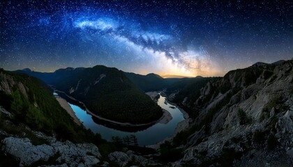 깊은 숲속 은하수