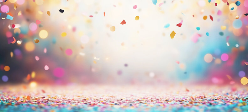 Bunter Hintergrund für Geburtstag Fasching oder Karneval
