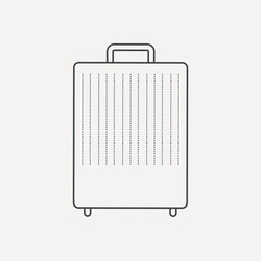 Simple travel luggage icon vector