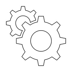 Configuration icon in line style