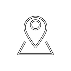 Map icon in line style