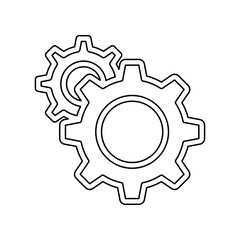 Setup icon in line style