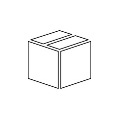 Box icon in line style