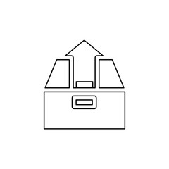 Upload icon in line style