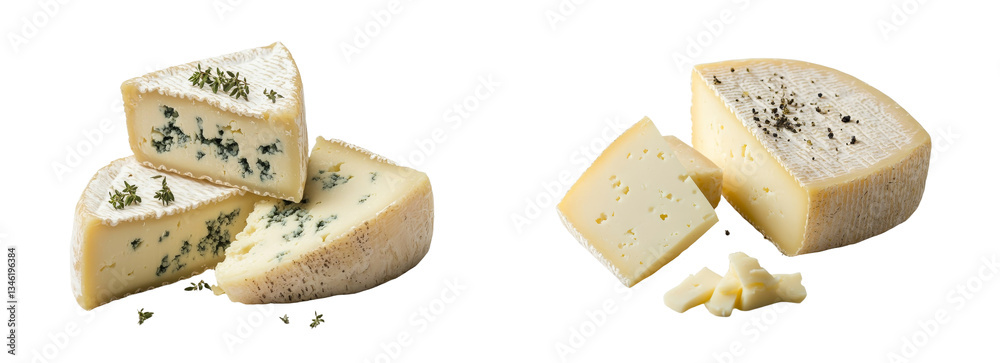 Poster isolated on a white background is maasdam, a cheese variety also called mazdamer