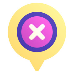 Fototapeta premium Error. Editable vector icon, coloured.