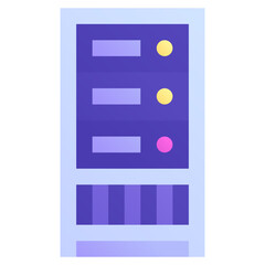 Server. Editable vector icon, coloured.