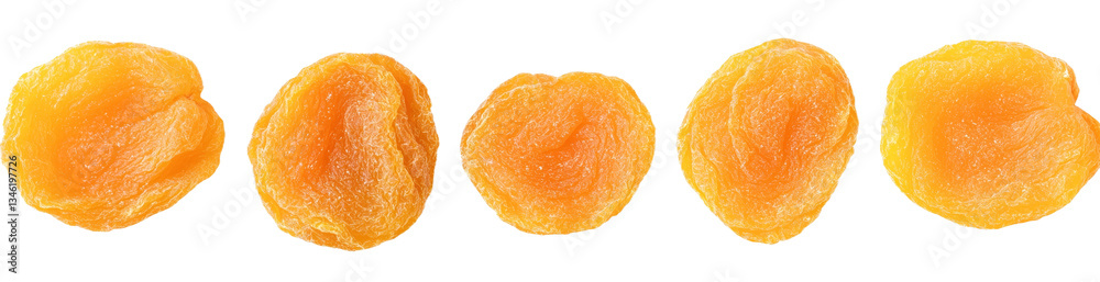 Aufkleber Red lentils are macro isolated on a white background in this top view