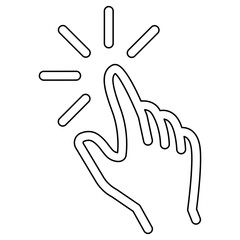 Tapping iconin line style