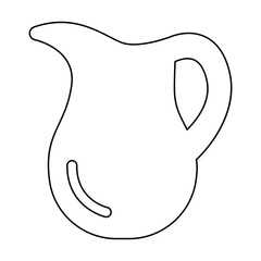 Milk icon in line style