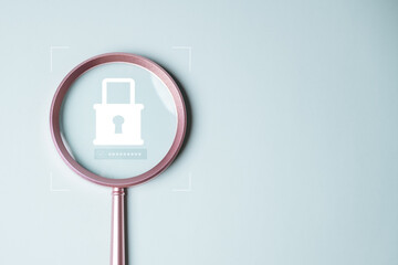 Cyber security system technology. Secure information privacy. Crime network technology.