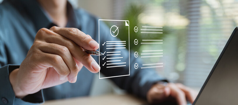 Document evaluation inspect. Contract agreement audit. Assessment survey evaluation check.